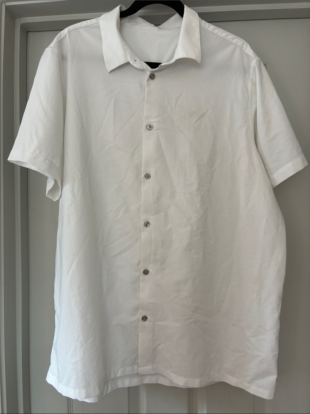 Arc'teryx White Short-Sleeve Button-Down Shirt